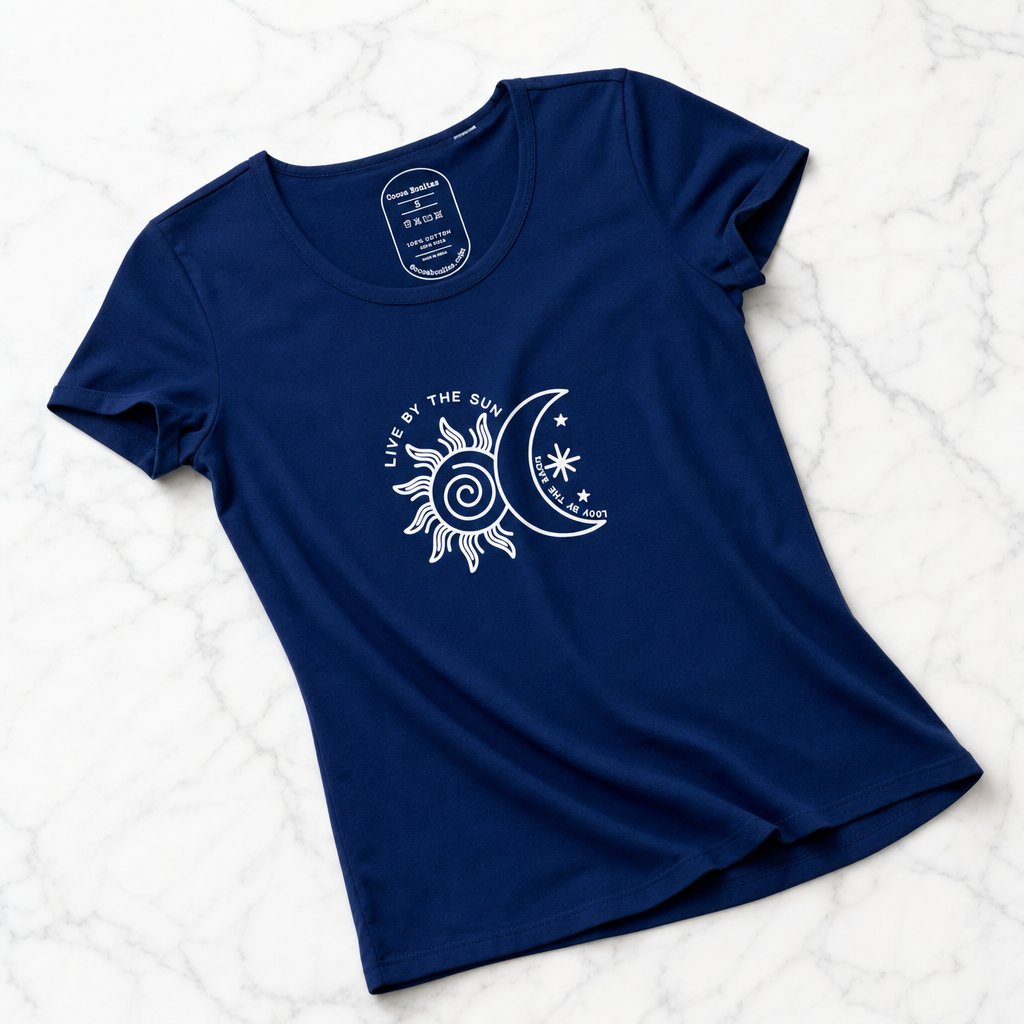 T-shirt Live By The Sun blu