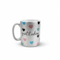 Tazza Gratitudine ceramica glitter - fronte