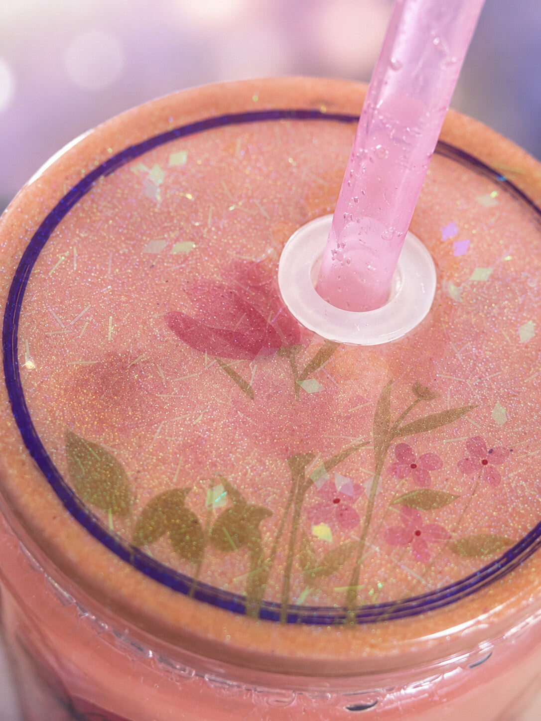 Snowglobe Tumbler Botanical Bloom — Pronta Consegna