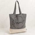 Borsa GAIA cotone riciclato Negra con stampa Support Shop Small Big Dreams