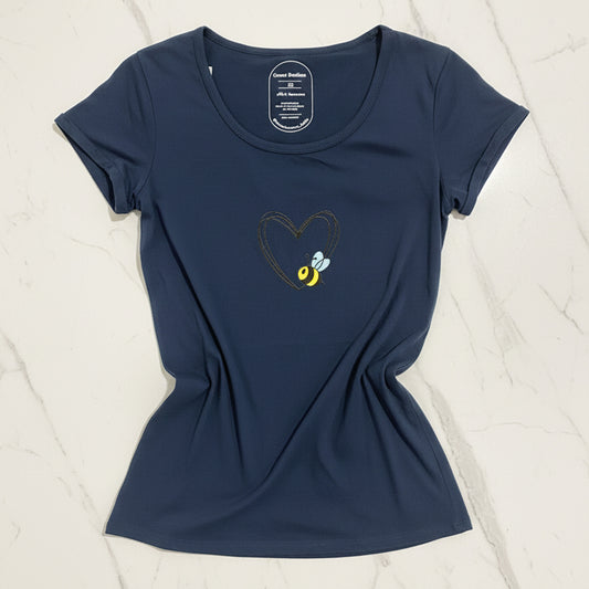 T-shirt Bee Love Teens - vista frontale stampa ape