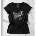 T-shirt Be Kind Be Brave Minimal Chic - vista frontale