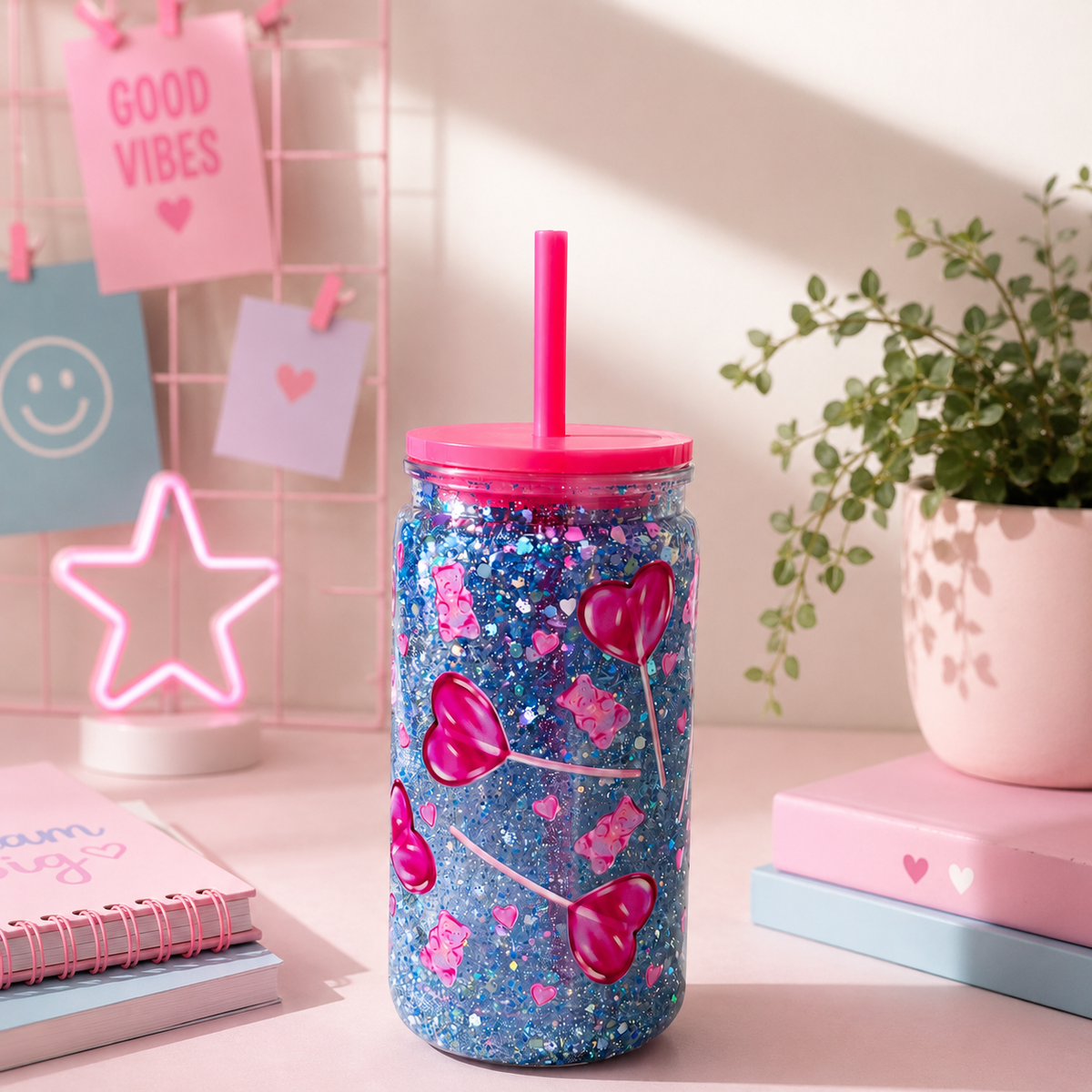 Snowglobe Tumbler Sugar Rush — Pronta Consegna
