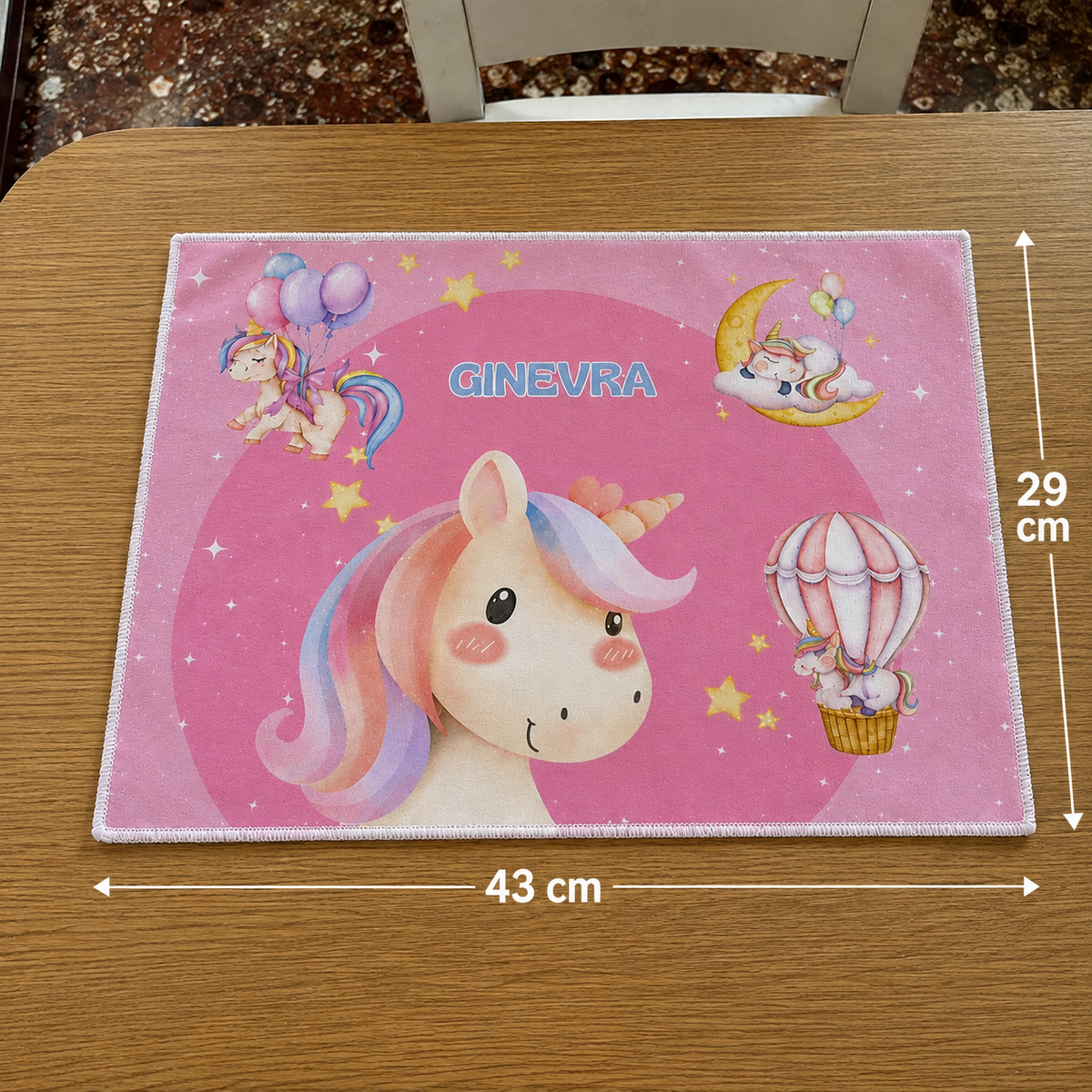 Tovaglietta SOLE — Personalizzata con Nome e Personaggio