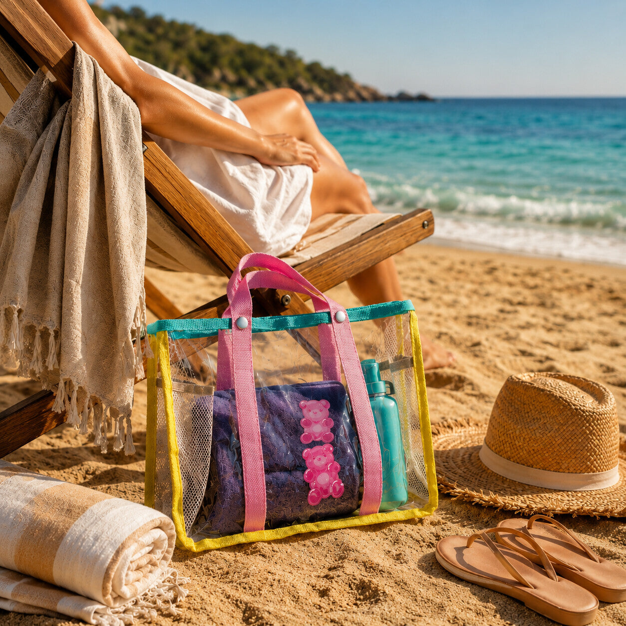 Borsa CORA — Trasparente da Mare e Piscina