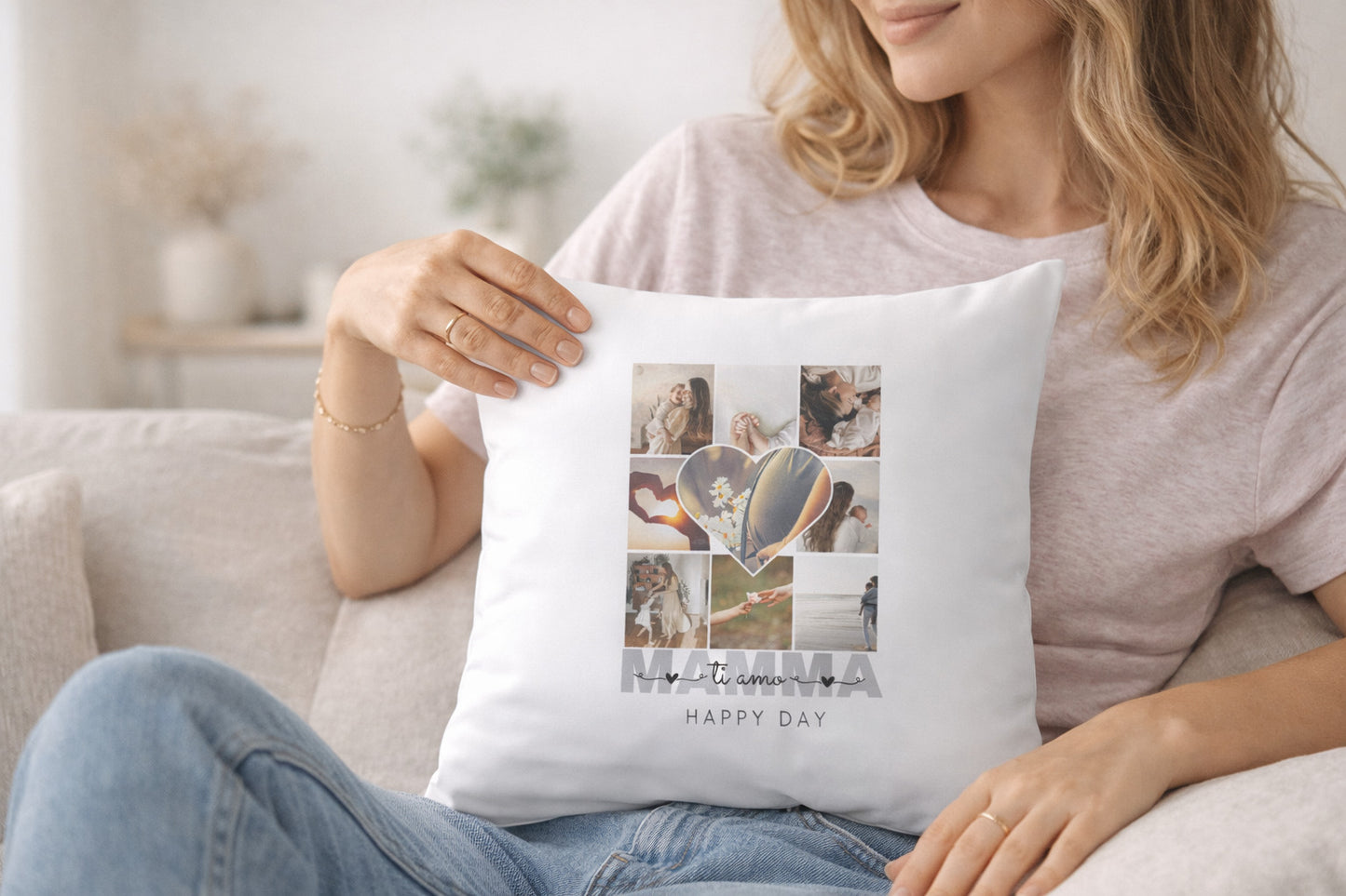 Cuscino NUVOLA - Satinato 40x40 Personalizzato - foto 1