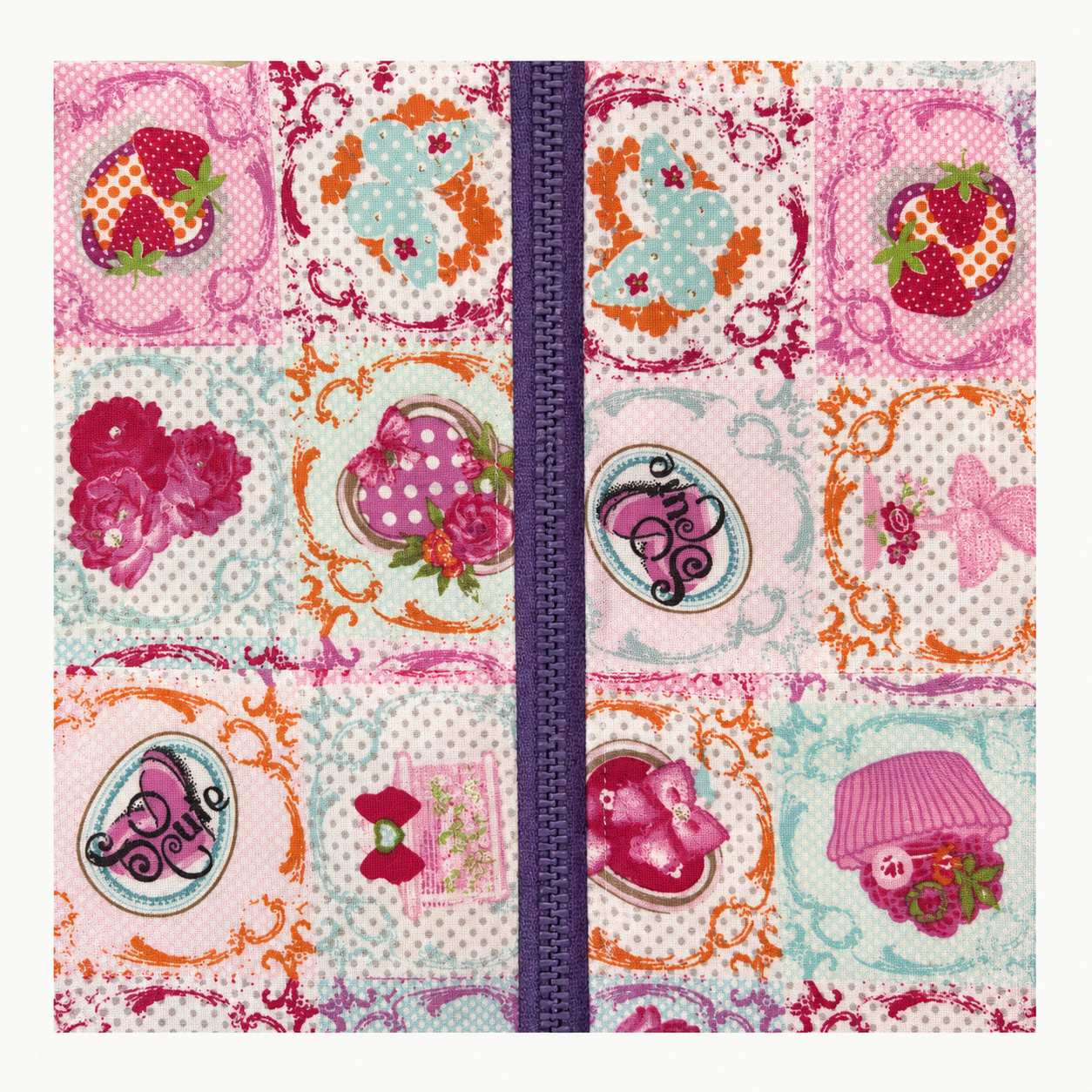 Fuelle Patchwork Cute — tessuto laterale per Tote NINA personalizzabile
