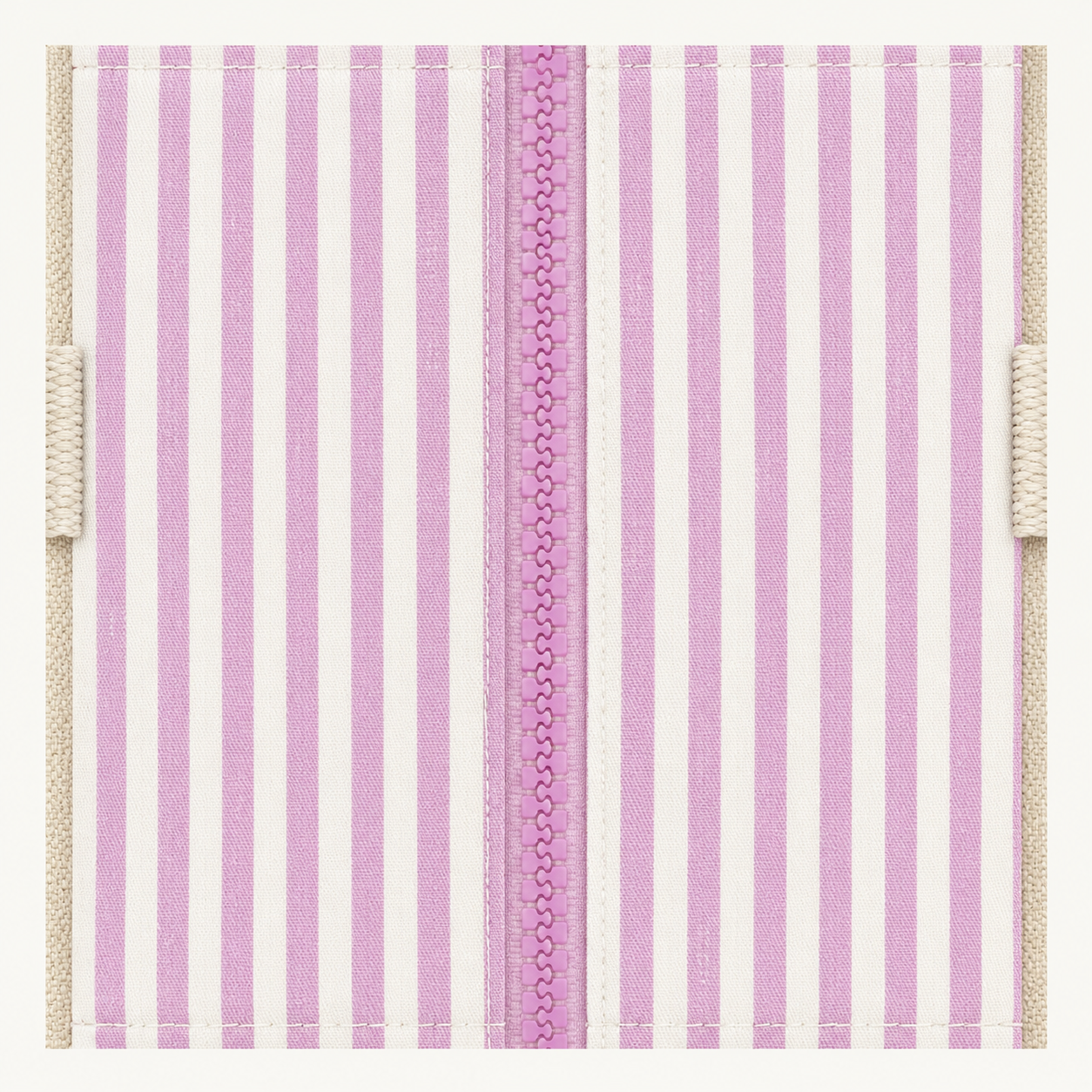 Fuelle Rosa Righe — tessuto laterale per Tote NINA personalizzabile