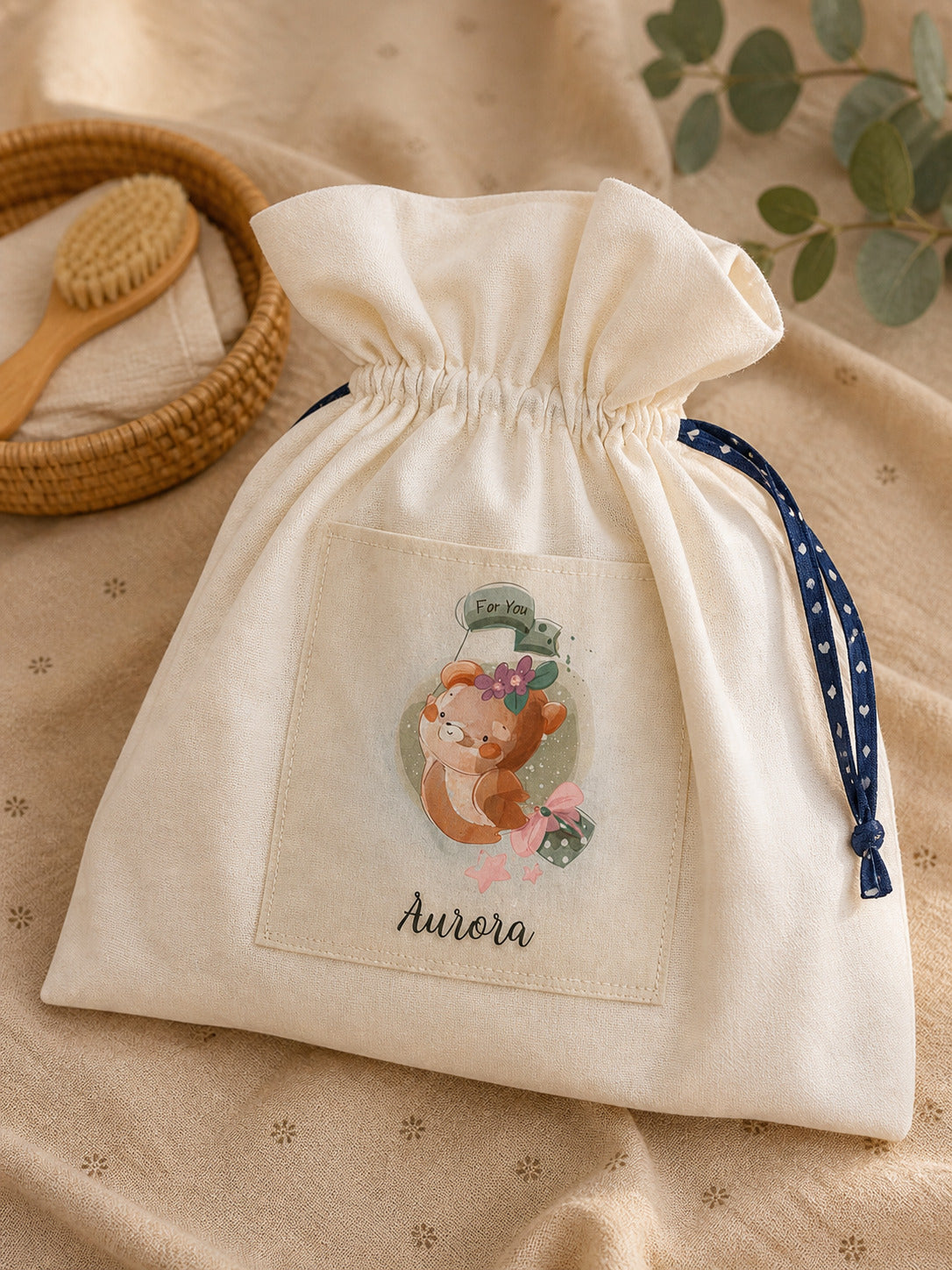 Kit Nascita Personalizzato - Accappatoio + Abbraccino - foto 3