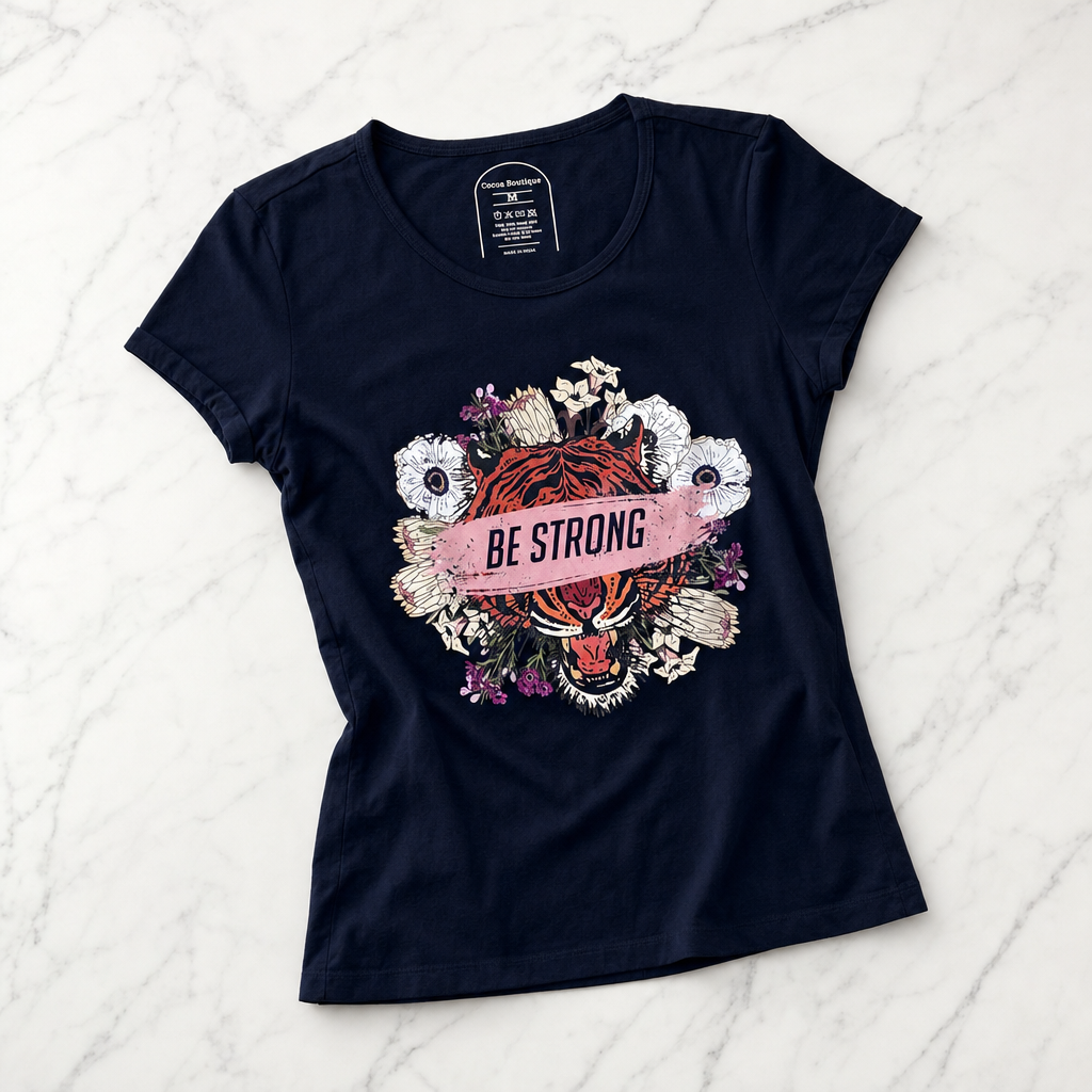 T-shirt Be Strong Tigre nera (hero)