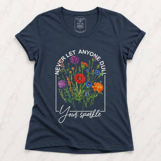 T-shirt Never Dull Your Sparkle Selvatico - foto 1
