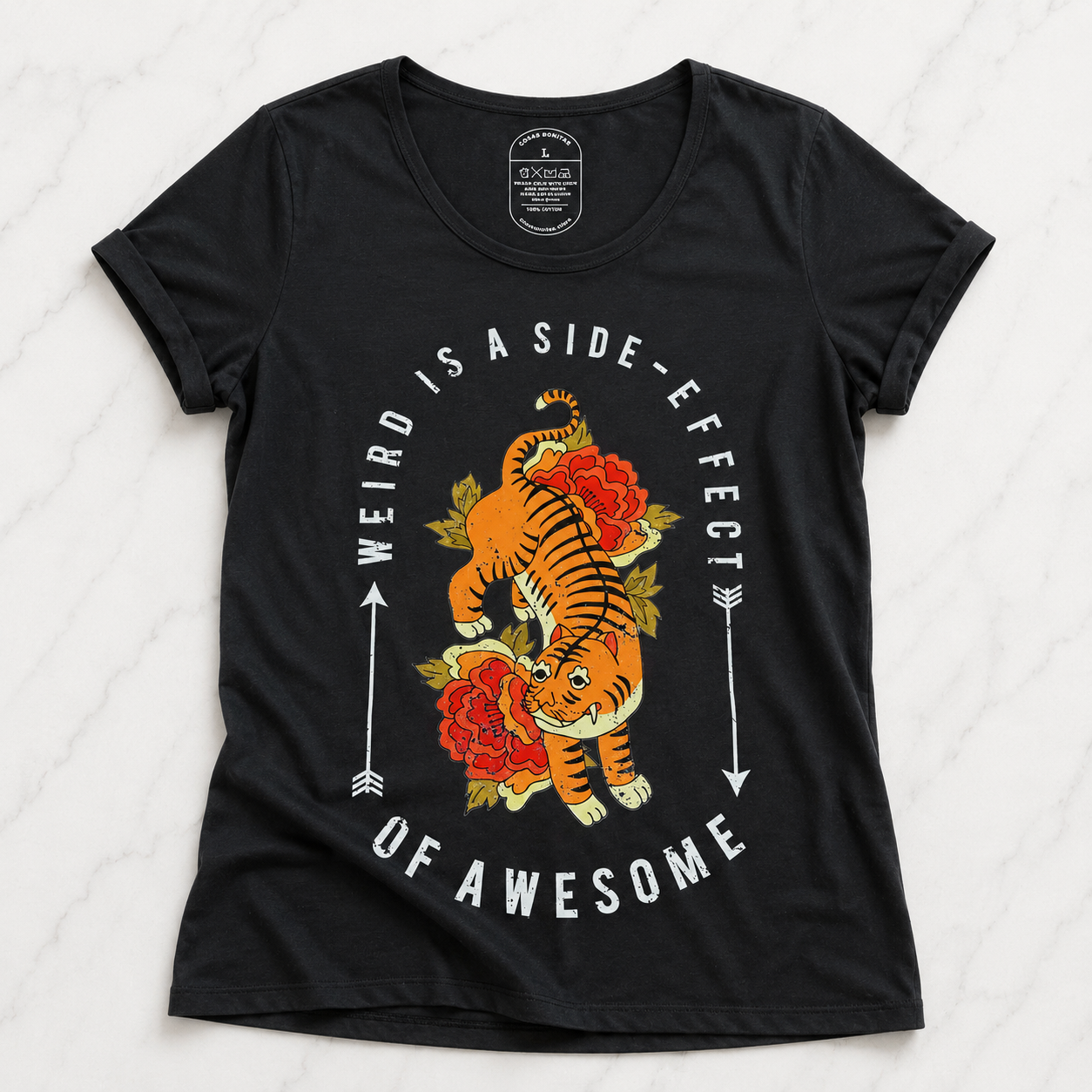 T-shirt Weird Is A Side-Effect Of Awesome - foto 1