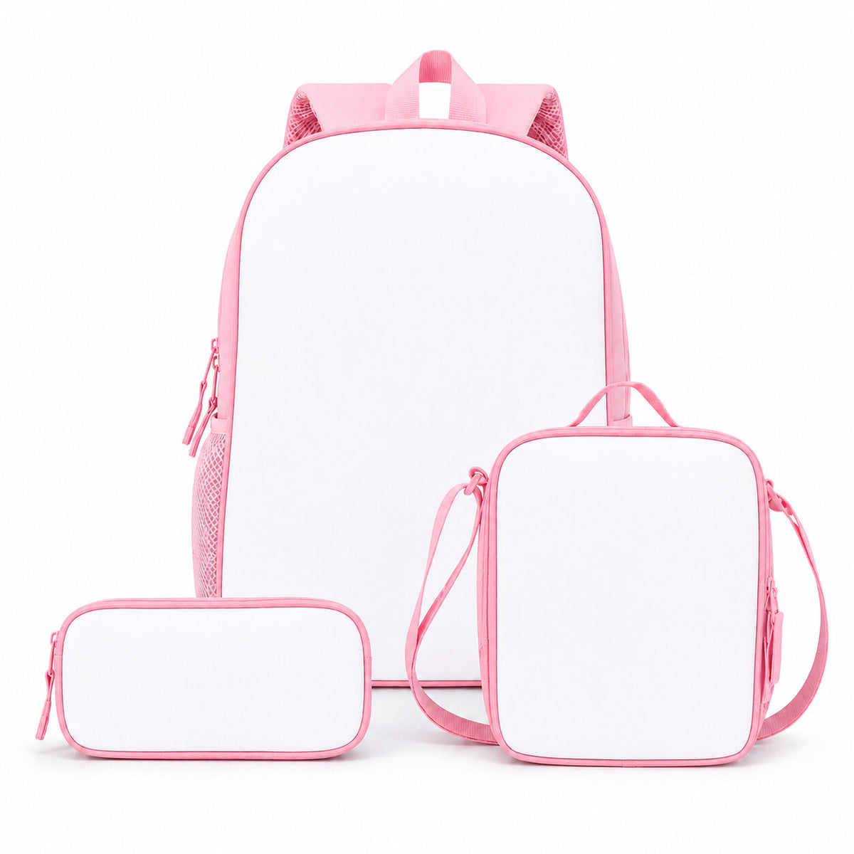 Set scuola IRIS rosa senza personalizzazione, base da personalizzare con nome e personaggio