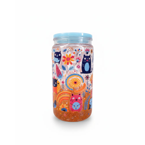 Snowglobe Tumbler Lava Stars — Pronta Consegna