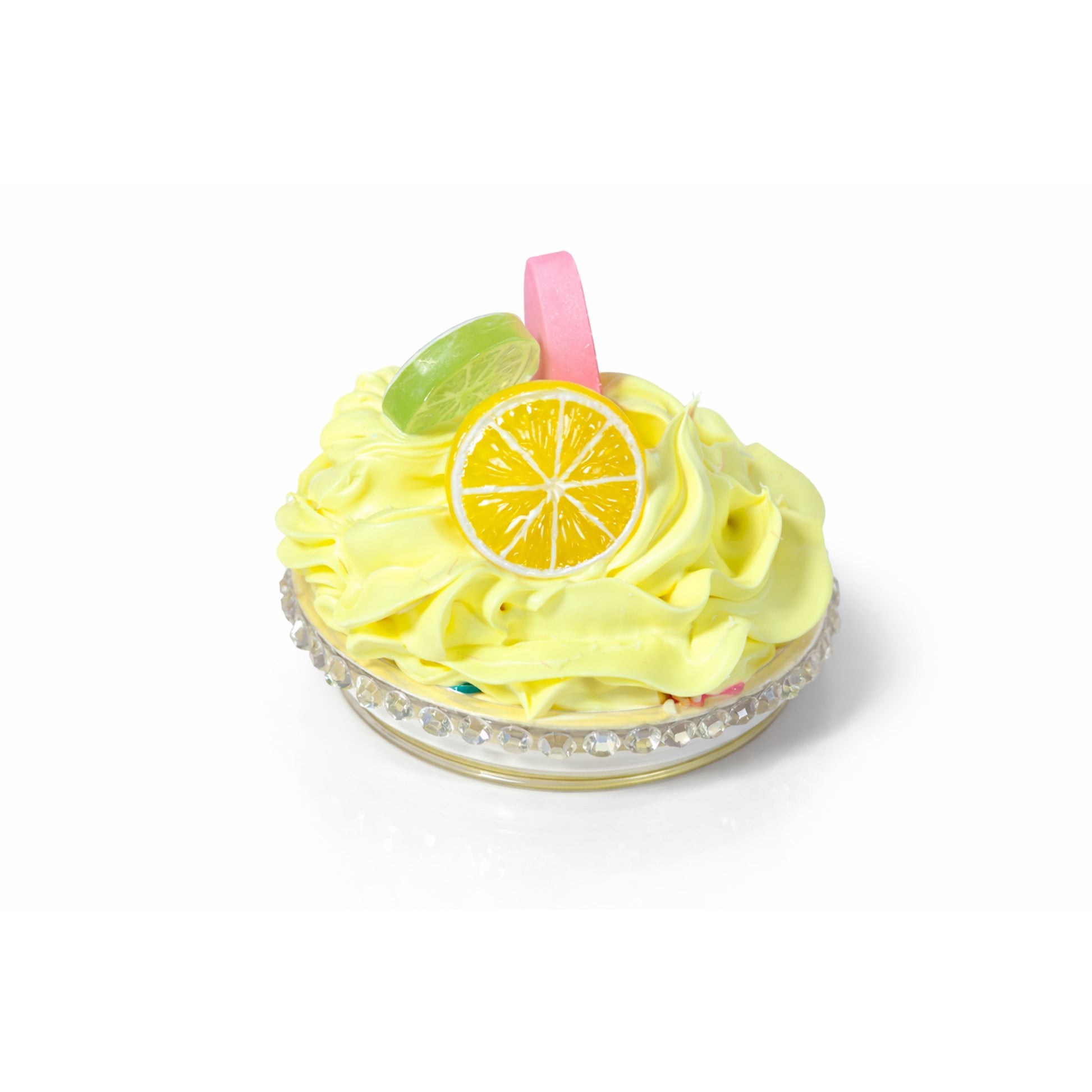 dettaglio panna finta tappo Lemon Glow 3D Luxe