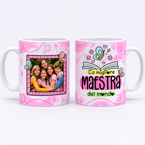 Tazza Maestra Personalizzata con Foto — La Migliore del Mondo