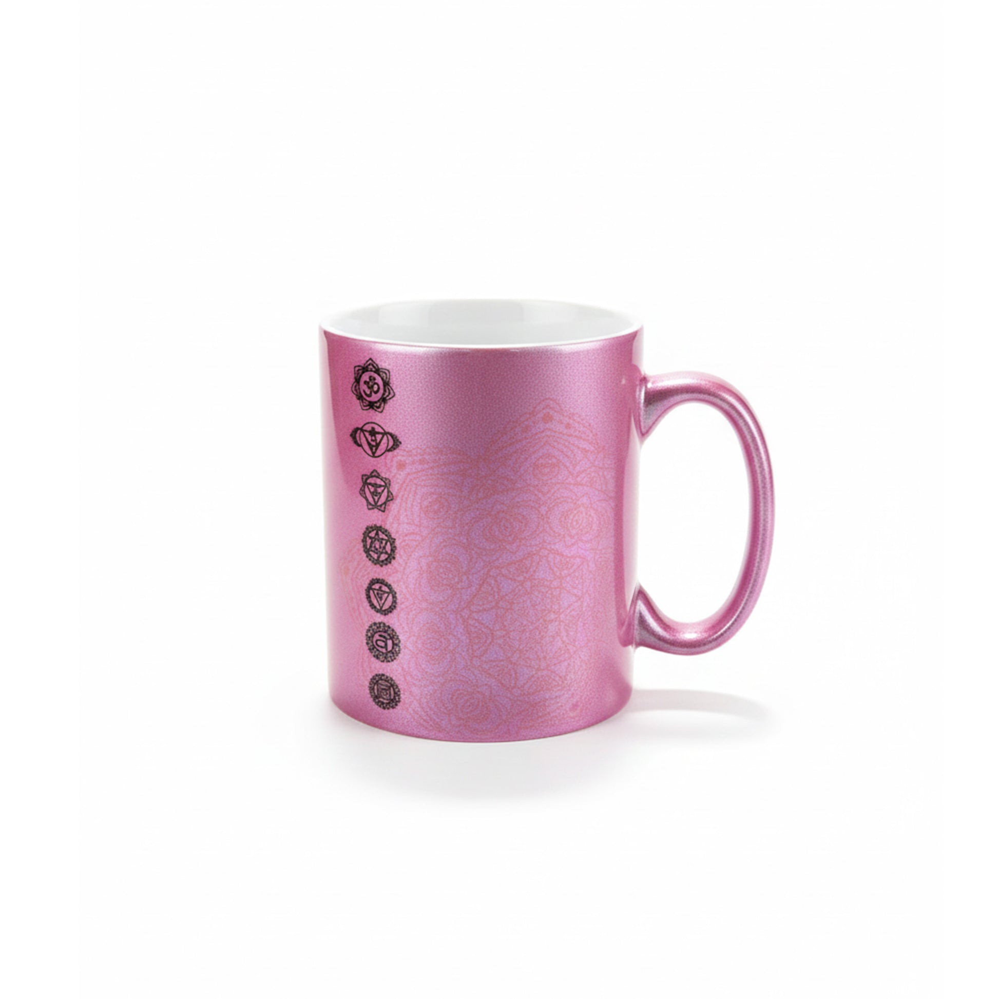 Tazza chakra rosa glitter - retro
