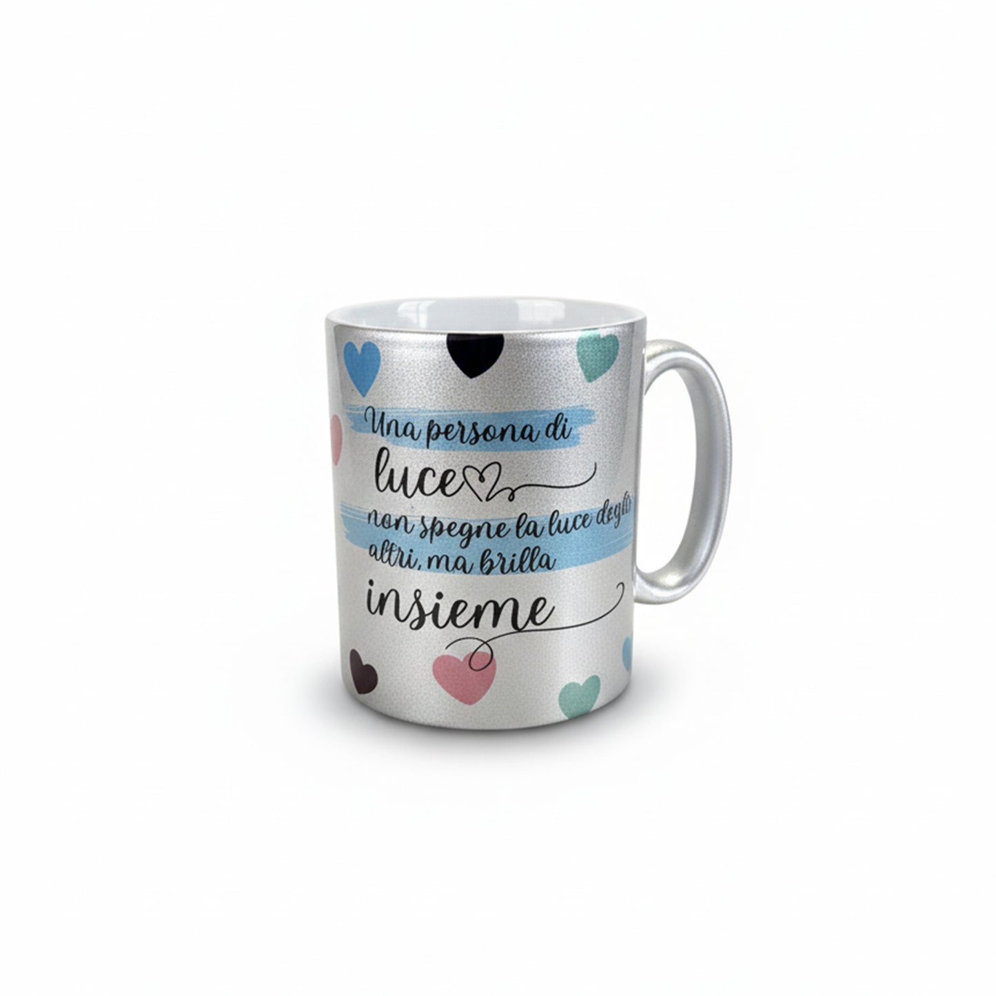 Tazza Gratitudine ceramica glitter - retro