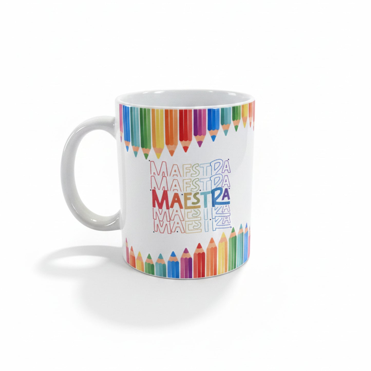 Tazza maestra matite colorate - fronte