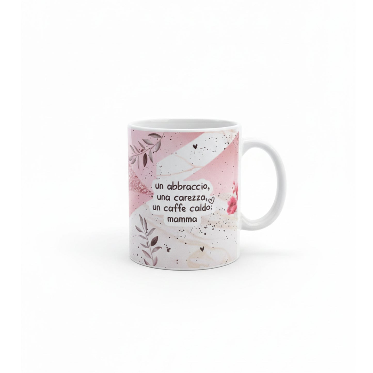 Tazza mamma abbraccio e caffe caldo - retro