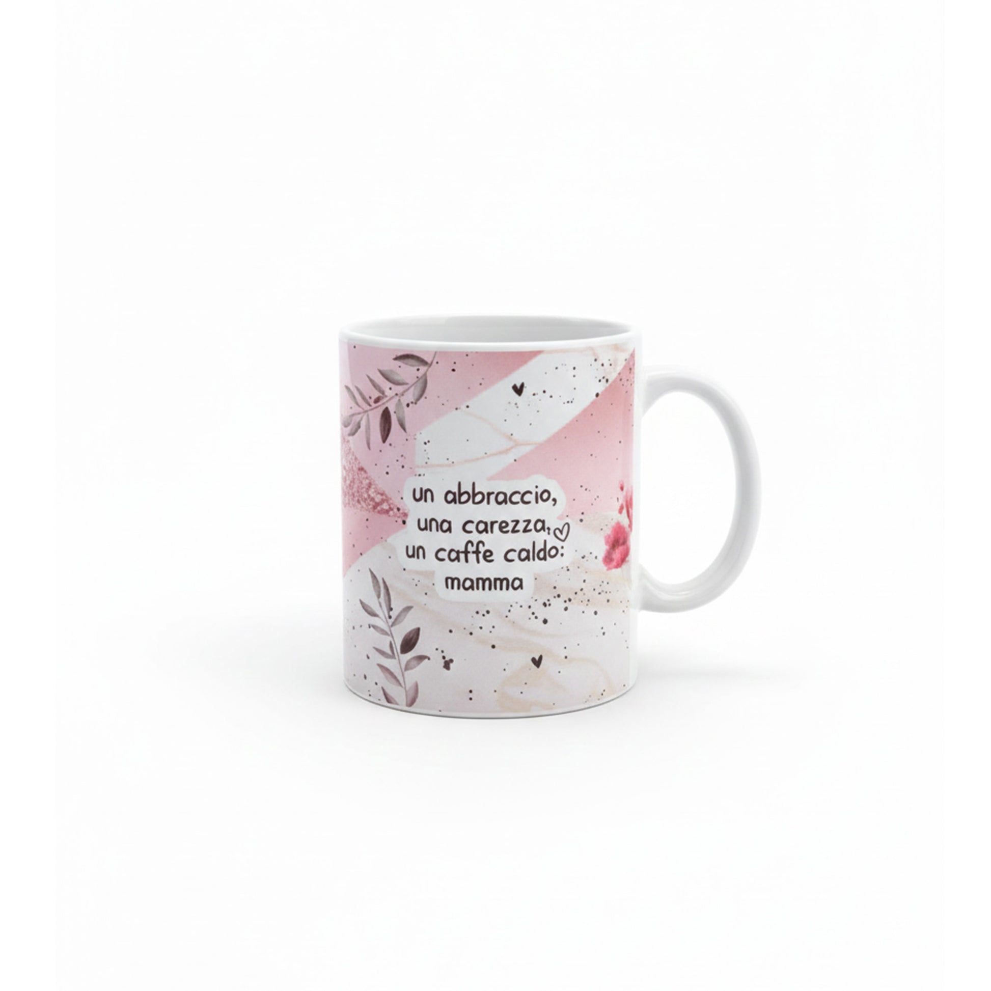 Tazza mamma abbraccio e caffe caldo - retro