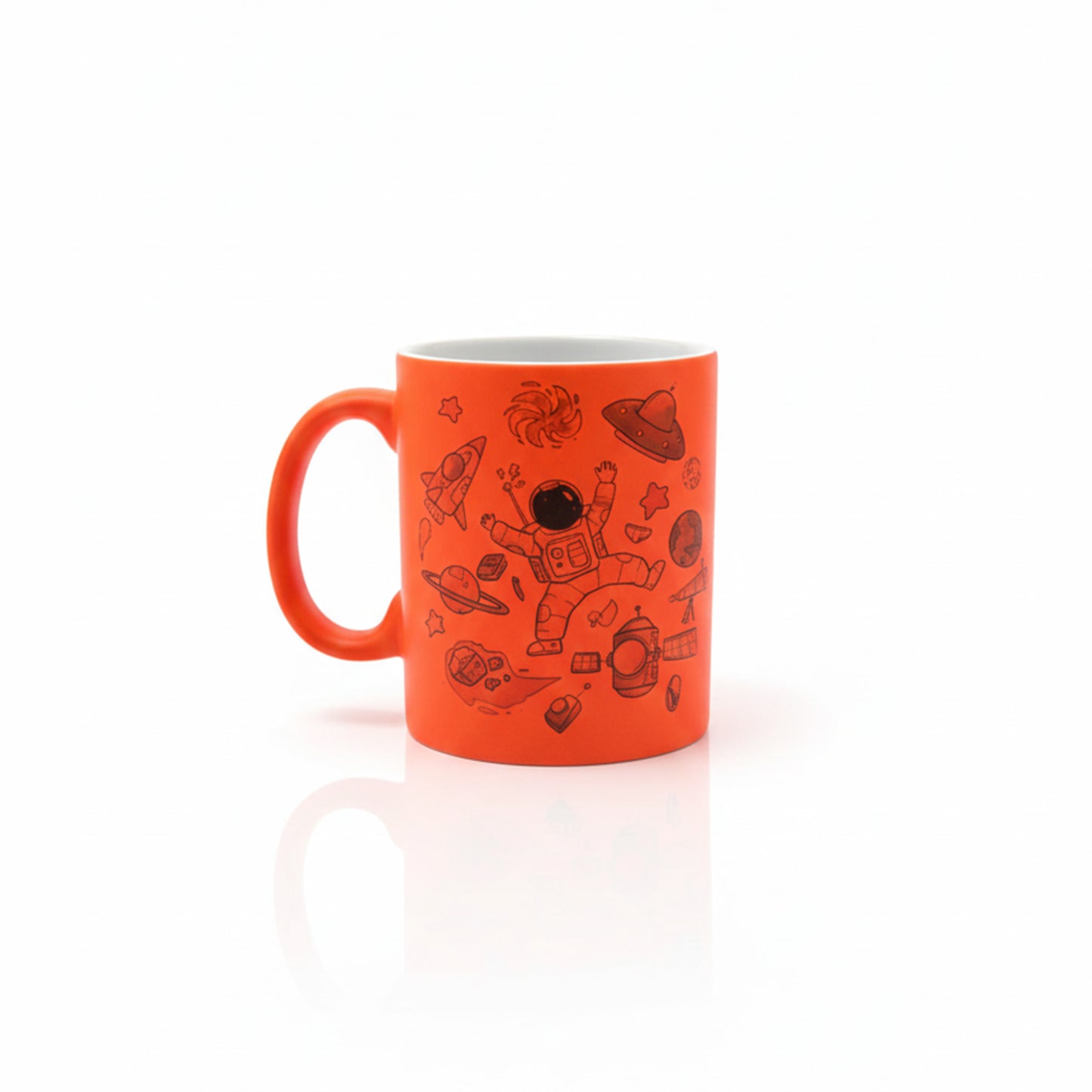 Tazza design astronauta arancione - fronte