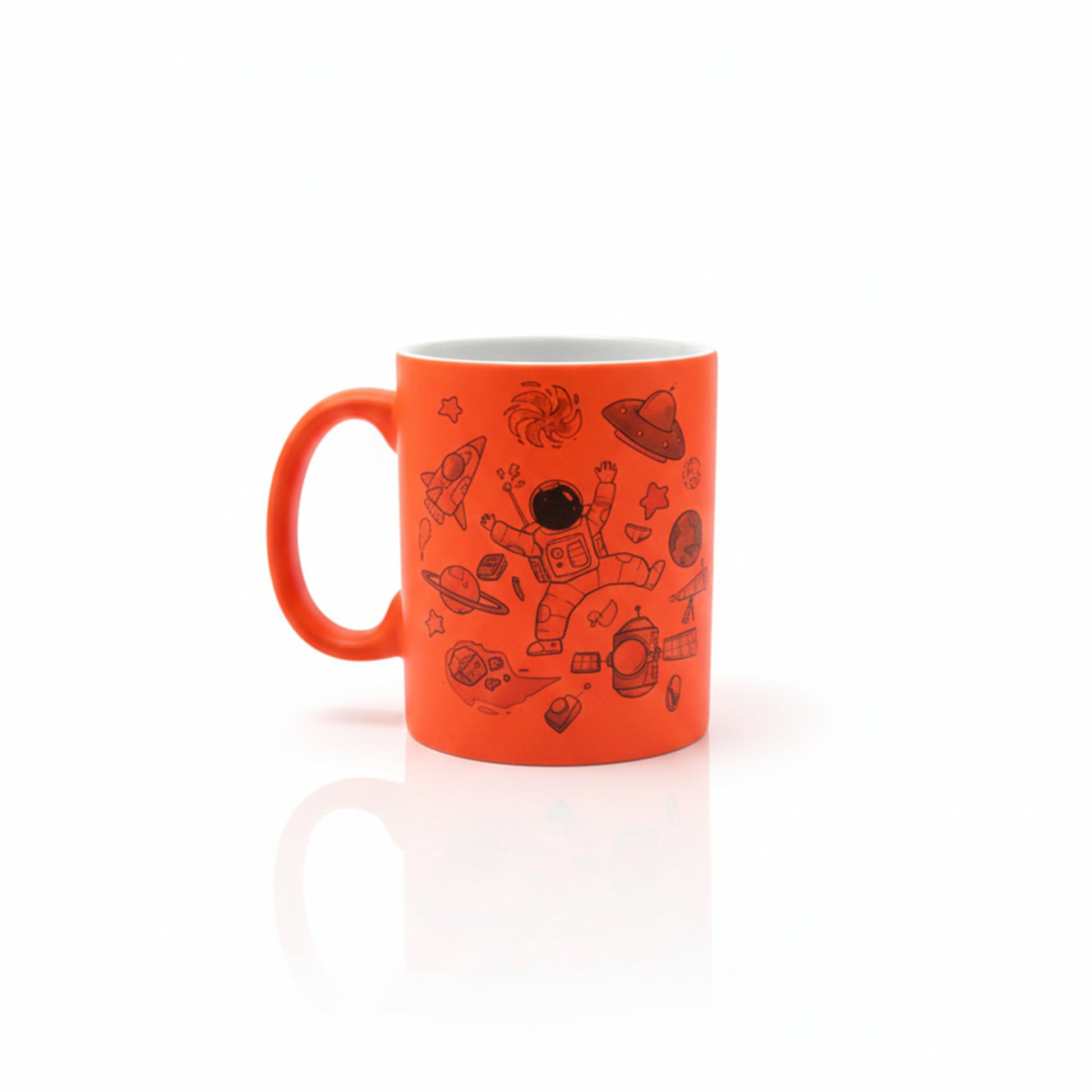 Tazza design astronauta arancione - fronte