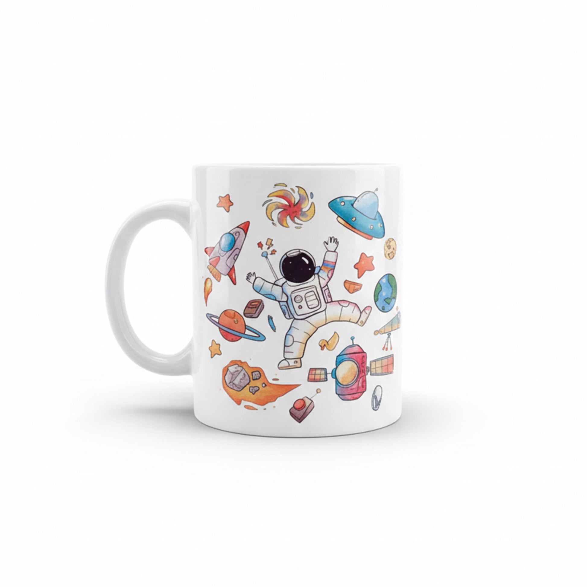 Tazza design astronauta bianca - fronte