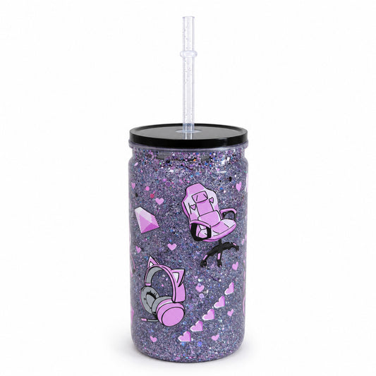 Snowglobe Tumbler Gamer Mode — Pronta Consegna