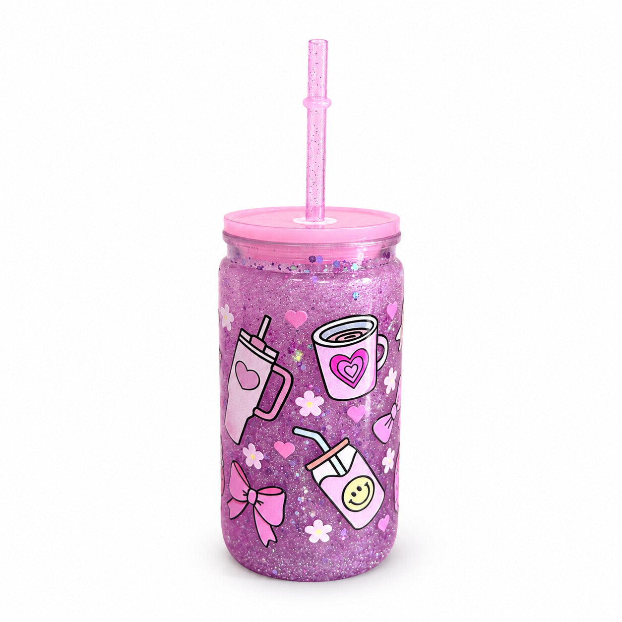 Snowglobe Tumbler Coquette Girls — Pronta Consegna