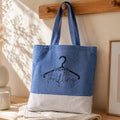 Borsa GAIA cotone riciclato Royal con stampa I'd Rather Be Thrifting appendiabiti