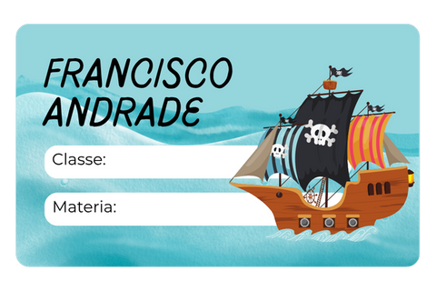 Etichetta tema Pirata