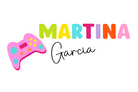 Etichetta tema Gamer Rosa